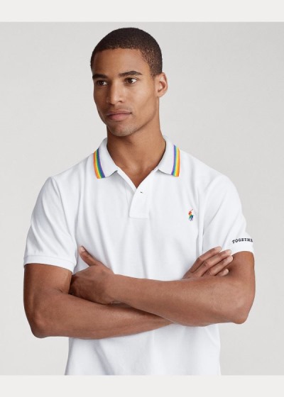 Men's Polo Ralph Lauren Pride Polo Shirts | 790451OPQ